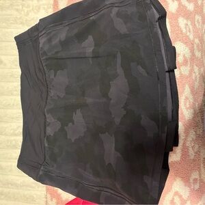 Black Camouflage LuluLemon Skirt